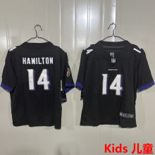HAMILTON #14 Baltimore Ravens Kids NFL Jersey 乌鸦