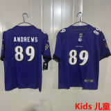 ANDREWS #89 Baltimore Ravens Kids NFL Jersey 乌鸦