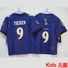TUCKER #9 Baltimore Ravens Kids NFL Jersey 乌鸦