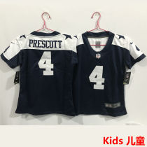 PRESCOTT #4 Dallas Cowboys Kids NFL Jersey 牛仔
