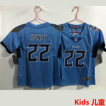 HENRY #22 Tennessee Titans Kids NFL Jersey 泰坦