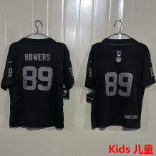 BOWERS #89 Las Vegas Raiders Kids NFL Jersey 突袭者
