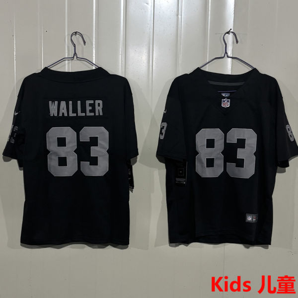 WALLER #83 Las Vegas Raiders Kids NFL Jersey 突袭者