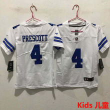 PRESCOTT #4 Dallas Cowboys Kids NFL Jersey 牛仔