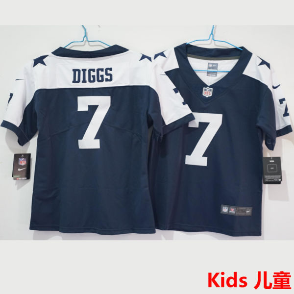 DIGGS #7 Dallas Cowboys Kids NFL Jersey 牛仔