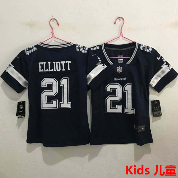 ELLIOTT #21 Dallas Cowboys Kids NFL Jersey 牛仔