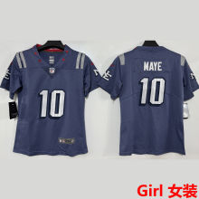 MAYE #10 New England Patriots Girl NFL Jersey 爱国者