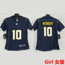 HERBERT #10 Los Angeles Chargers Girl NFL Jersey 闪电