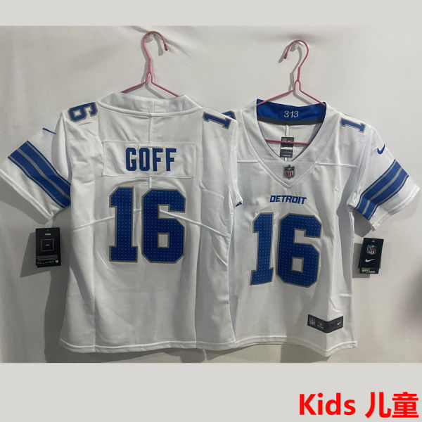 GOFF #16 Detroit Lions Kids NFL Jersey 雄狮
