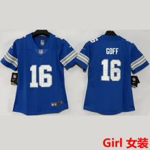 GOFF #16 Detroit Lions Girl NFL Jersey 雄狮