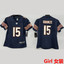 ODUNZE #15 Chicago Bears Girl NFL Jersey 熊队