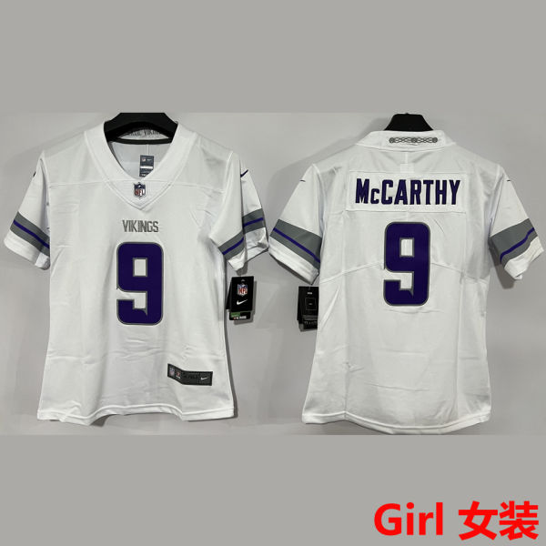 McCARTHY #9 Minnesota Vikings Girl NFL Jersey 维京人