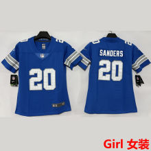 SANDERS #20 Detroit Lions Girl NFL Jersey 雄狮