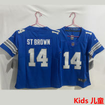 ST BROWN #14 Detroit Lions Kids NFL Jersey 雄狮
