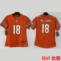 WILLIAMS #18 Chicago Bears Girl NFL Jersey 熊队