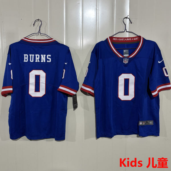 BURNS #0 New York Giants Kids NFL Jersey 巨人