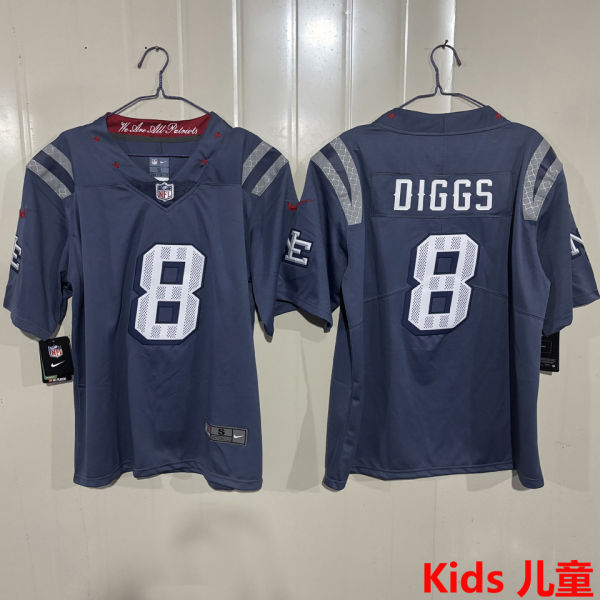 DIGGS #8 New England Patriots Kids NFL Jersey 爱国者