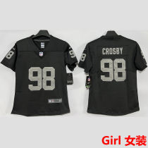 CROSBY #98 Las Vegas Raiders Girl NFL Jersey 突袭者