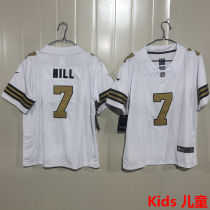 HILL #7 New Orleans Saints Kids NFL Jersey 圣徒