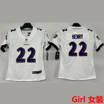 HENRY #22 Baltimore Ravens Girl NFL Jersey 乌鸦
