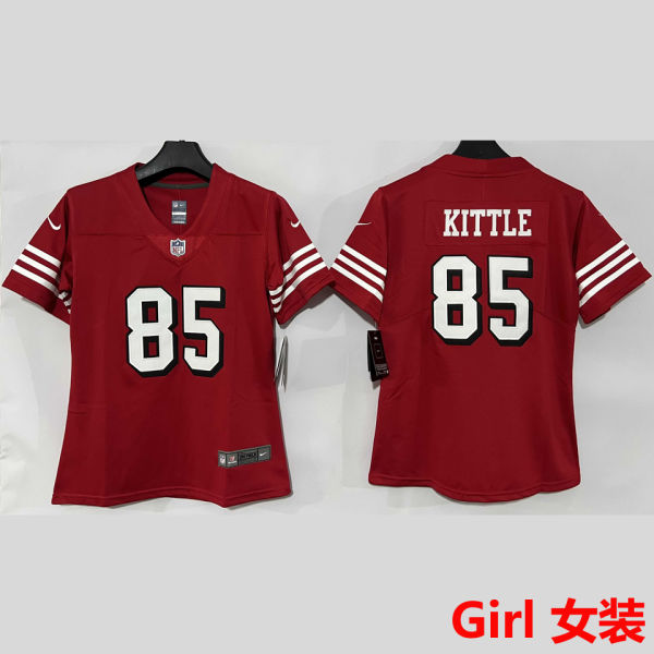 KITTLE #85 San Francisco 49ers Girl NFL Jersey 49人