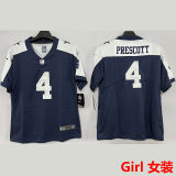 PRESCOTT #4 Dallas Cowboys Girl NFL Jersey 牛仔