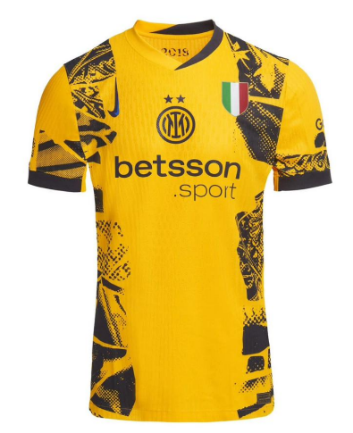 2024/25 In Milan Third Yellow Fans Soccer Jersey 带胸前广告
