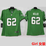 KELCE #62 Philadelphia Eagles Girl NFL Jersey 老鹰