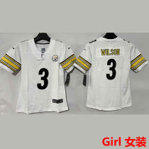 WILSON #3 Pittsburgh Steelers Girl NFL Jersey 钢人