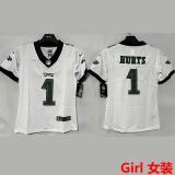 HURTS #1 Philadelphia Eagles Girl NFL Jersey 老鹰