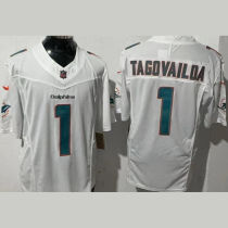 TAGOVAILOA #1 Men's Miami Dolphins NFL Jersey 海豚 (3代）