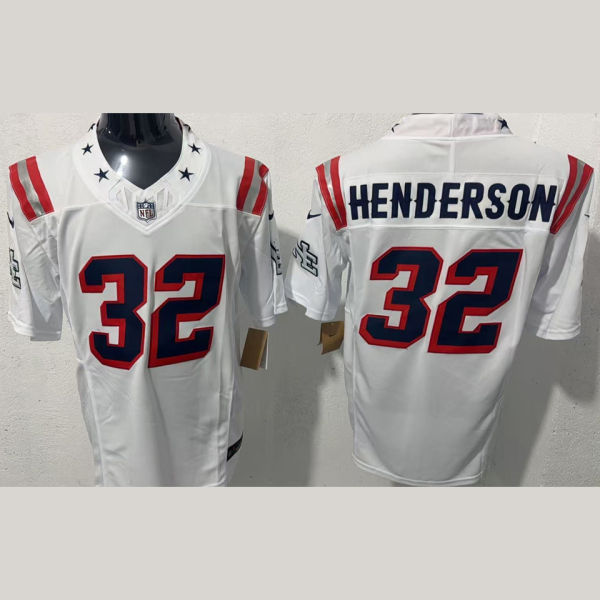 HENDERSON #32 Men's New England Patriots NFL Jersey 爱国者 (3代）