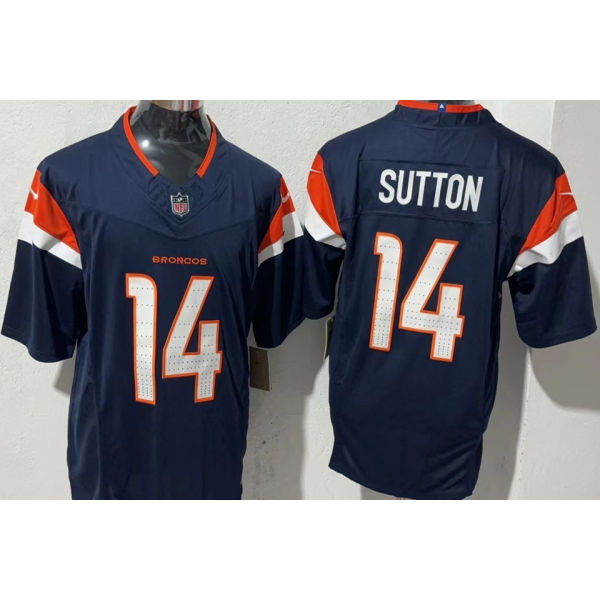 SUTTON #14 Men's Denver Broncos NFL Jersey 野马   (3代）