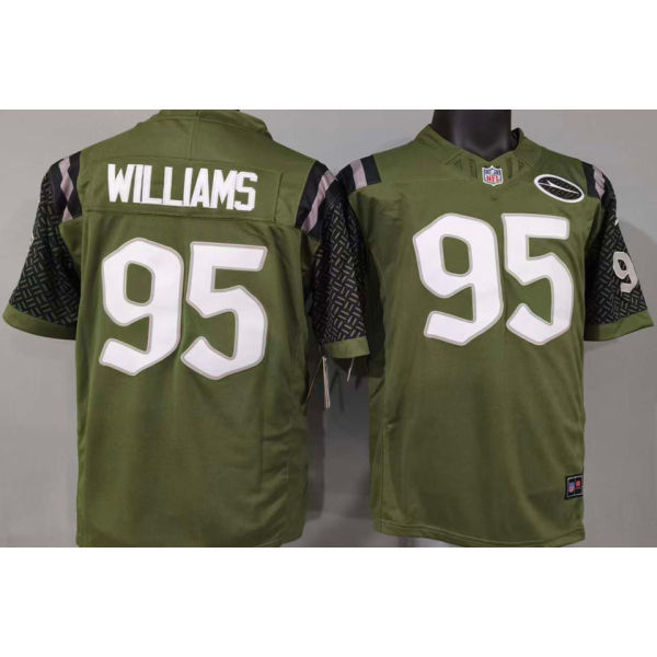 WILLIAMS #95 Men's New York Jets NFL Jersey 喷气机   (3代）