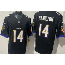 HAMILTON #14 Men's Baltimore Ravens NFL Jersey 乌鸦  (3代）