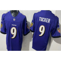 TUCKER #9 Men's Baltimore Ravens NFL Jersey 乌鸦  (3代）