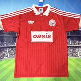 2026 AD x oasis #25 Red Retro Style Fans Soccer Jersey (Have No.25 带号码）