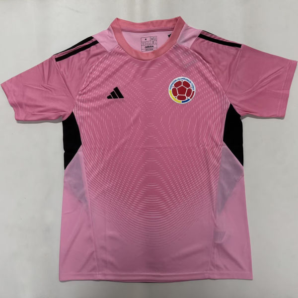 2026/27 Colombia Pink Goalkeeper Fans Soccer Jersey