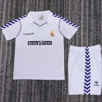 1988/1990 RM Home White Retro Kids Soccer Jersey
