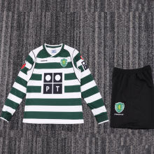 2001/2003 Lisbon Home Retro Kids Long Sleeve Soccer Jersey 长袖