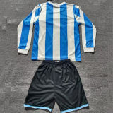 1986 Argentina Home Kids Retro Long Sleeve Soccer Jersey