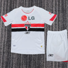 2007/2008 Sao Paulo Home Retro Kids Soccer Jersey