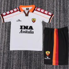 1998/1999 Roma Away Retro Kids Soccer Jersey