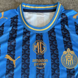 2025/26 Chivas Third Blue Fans Long Sleeve Soccer Jersey