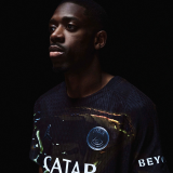 2026 PSG Dark Night Edition Black Kids Soccer Jersey 带星