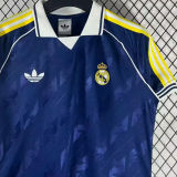 2026/27 RM Special Edition Royal Blue Retro Style Fans Soccer Jersey 黄三边