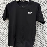 2026/27 AD Black Casual Pure Cotton T-Shirt  T290 三叶草