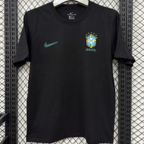2026/27 Brazil Black Casual Pure Cotton T-Shirt