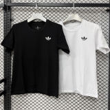 2026/27 AD Black Casual Pure Cotton T-Shirt  T290 三叶草