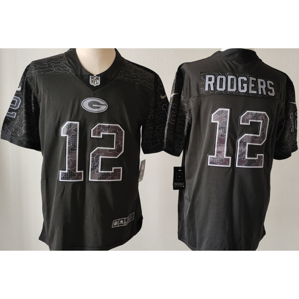 RODGERS #12 Men's Green Bay Packers NFL Jersey 包装工